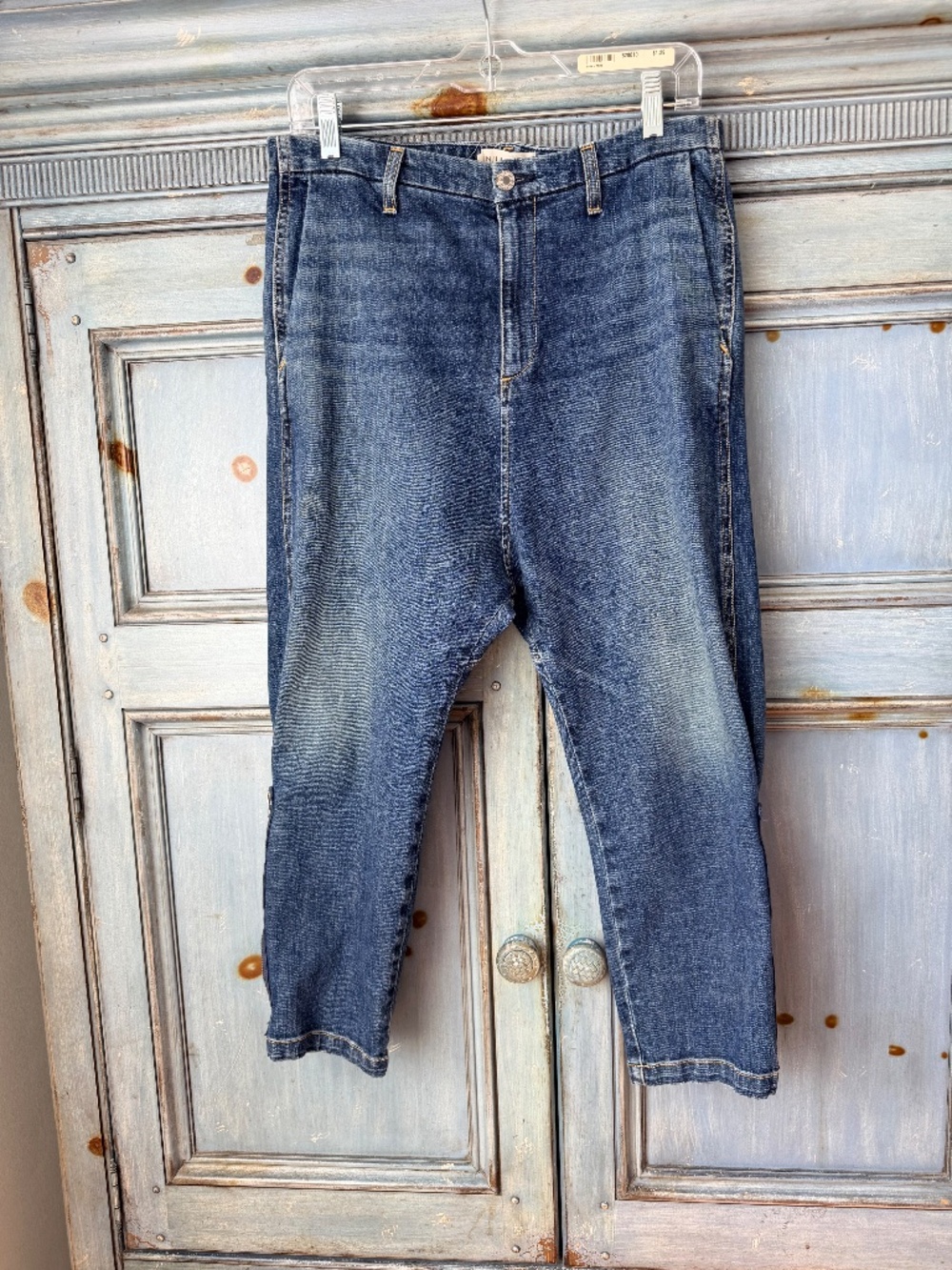 Nili Lotan 'Jackson' Dropped Crotch Denim Jeans In 'Walker' Wash Size 29 - Picture 4 of 11